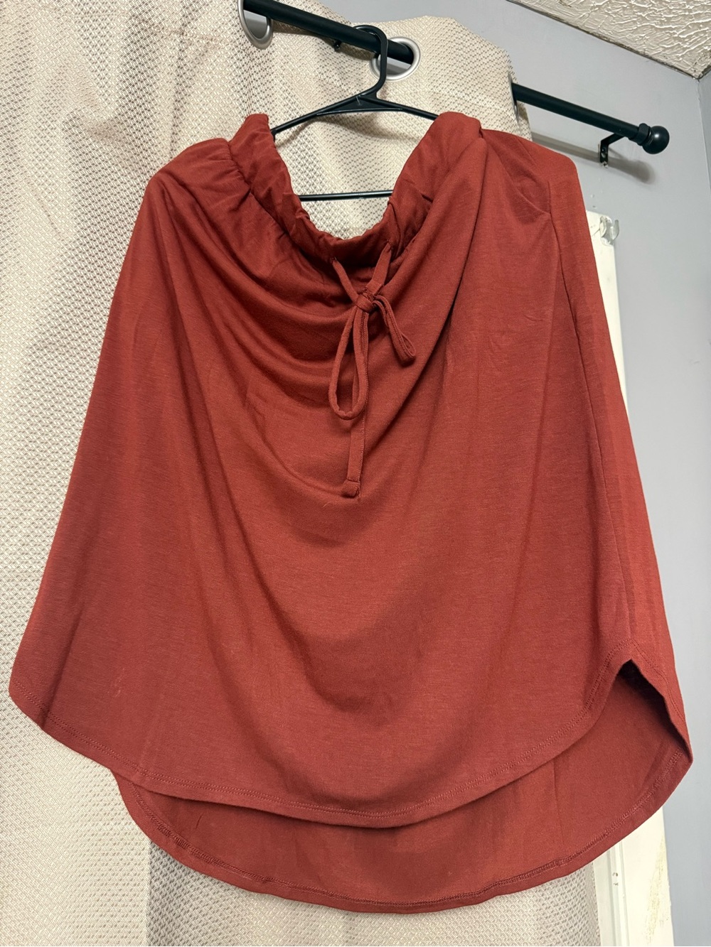 Zenana Outfitters Midi Skirt Rust 3XL